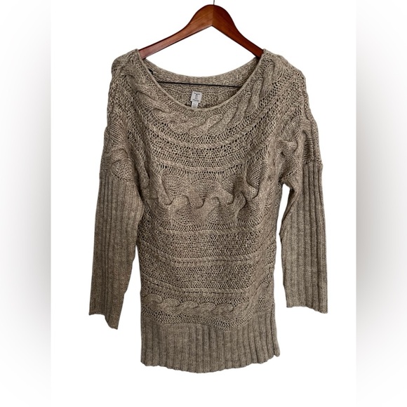 Tristan Cozy Knit Sweater dress in Taupe size small - Picture 1 of 5